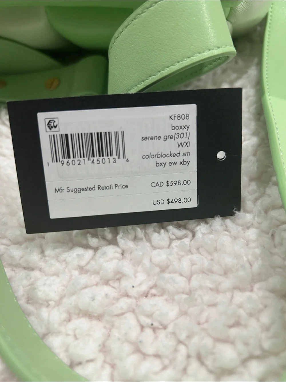New Kate spade Boxxy Colorblocked East-West Crossbody, Serene Green Multi